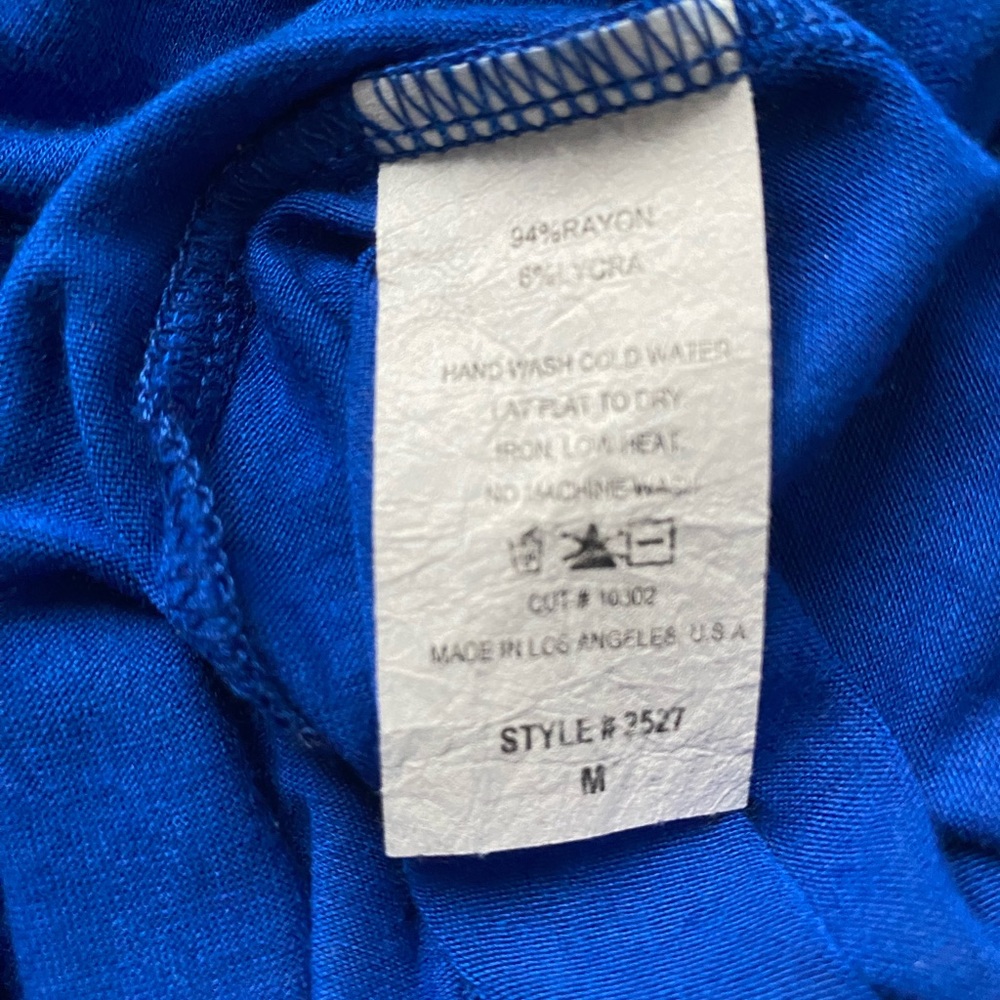 Camille La Vie Women Blue Ornamenral Gem Tank Blouse Size Medium. - Picture 4 of 5